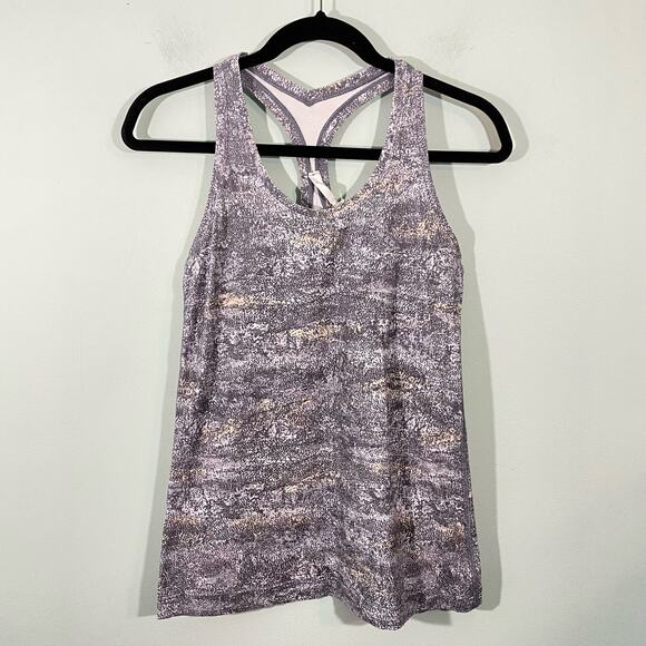 Lululemon Women's Frozen Vista Alpine White Cool Racerback Tank Size 10 - Picture 1 of 7
